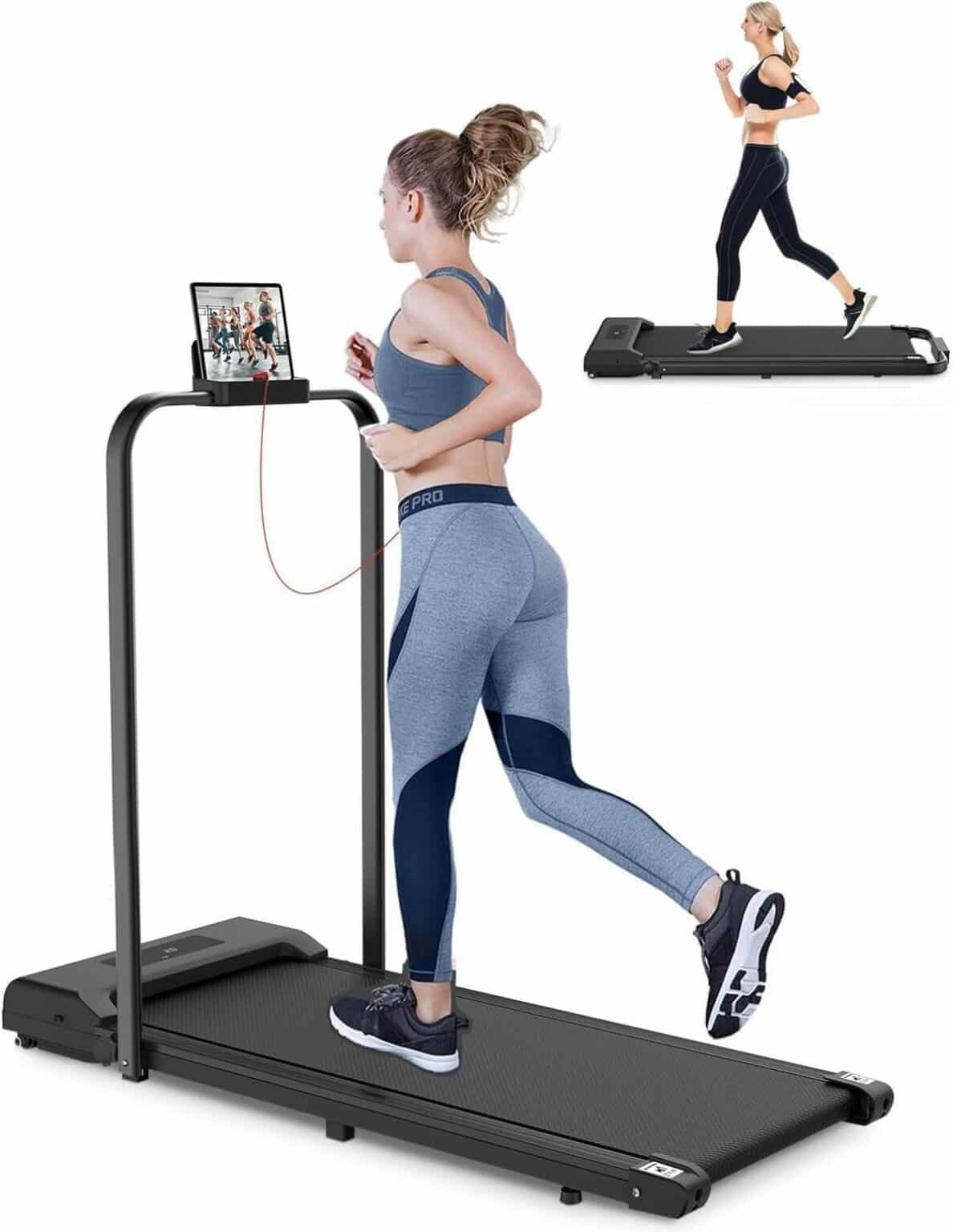 HomeFitnessCode Tapis De Course Pliable Avec Pente 7% - Walking Pad Silencieux 2,5 HP