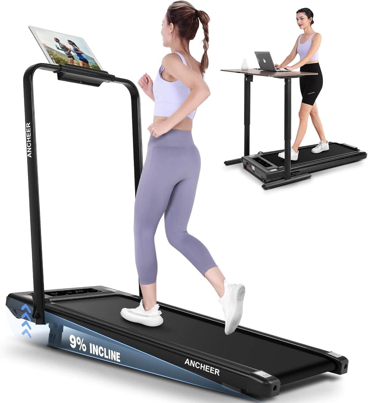 Test : tapis de course pliant Ancheer 4 en 1, performance inclinable