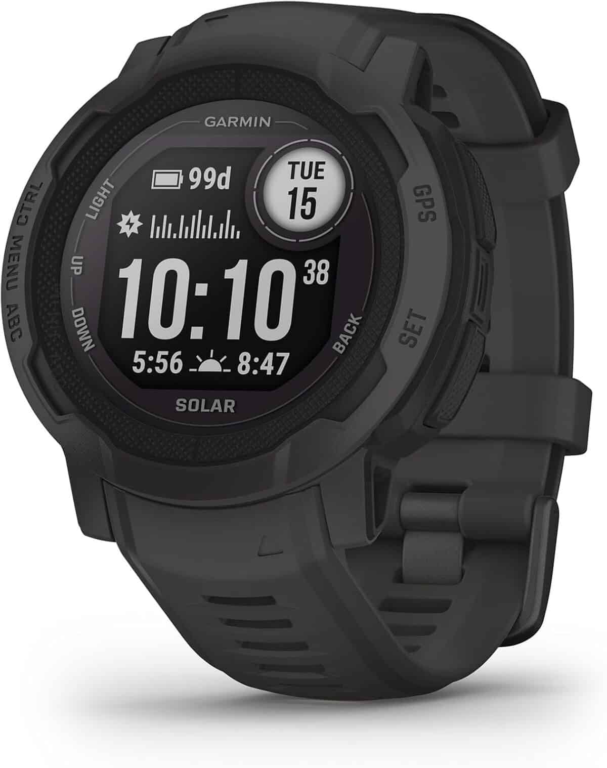 Test de la Garmin Instinct 2 Solar Graphite : montre GPS solaire robuste