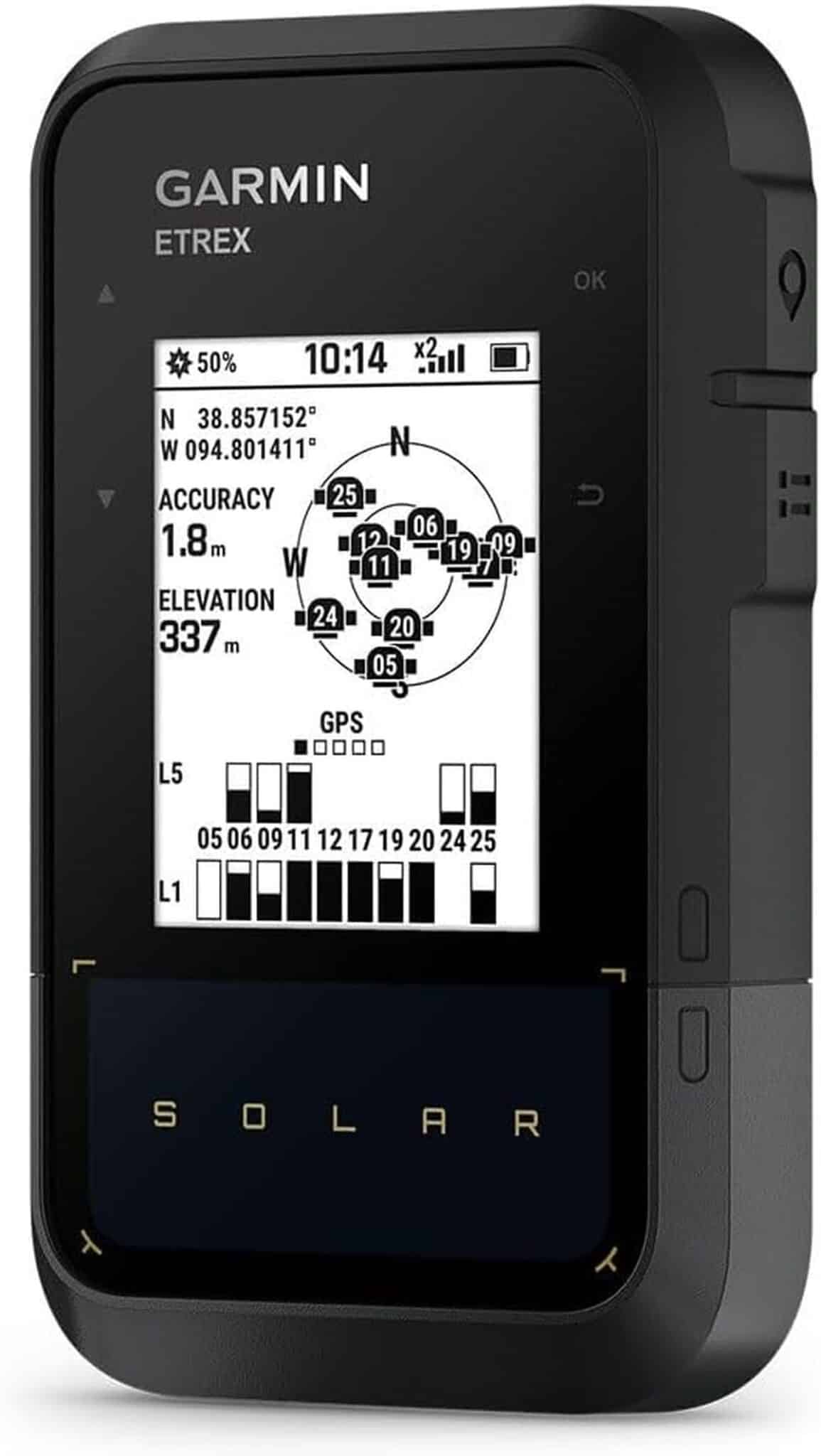 Test du Garmin eTrex Solar - GPS à énergie solaire