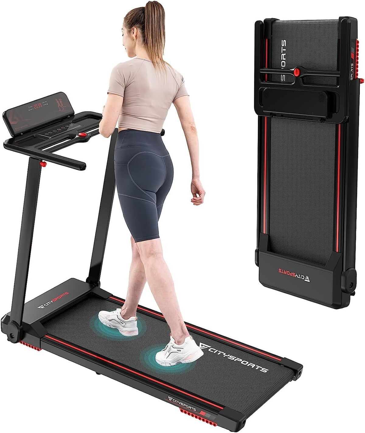Test du tapis de course CITYSPORTS pliable 12 km/h compact