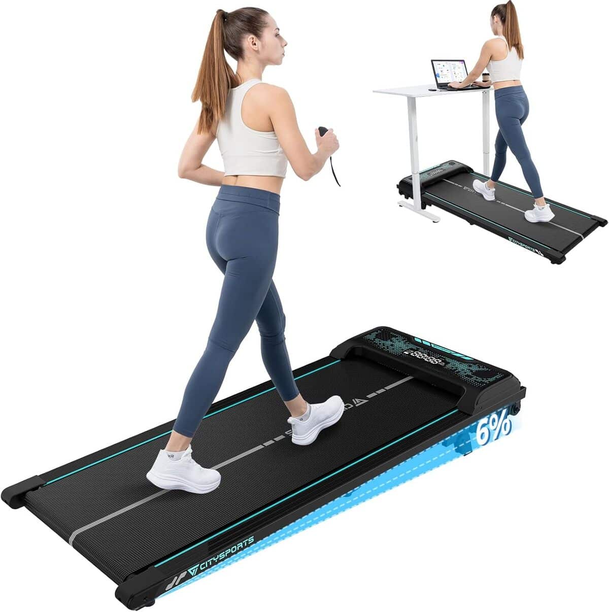 Test du tapis de course inclinable CITYSPORTS : performance et compacité