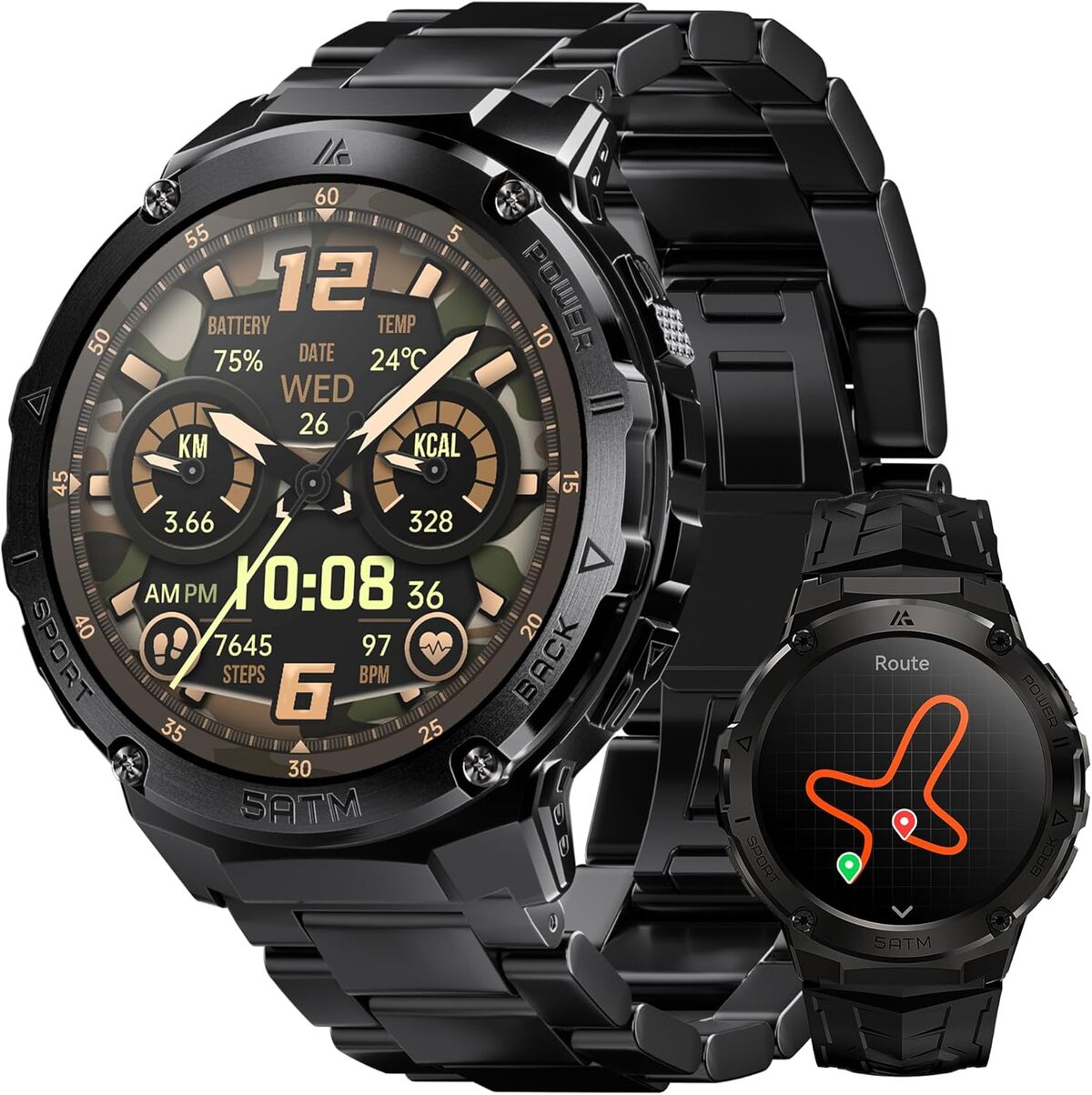 Test : montre GPS connectée HIDAMEL pour homme, 480 mAh et fonctionnalités avancées