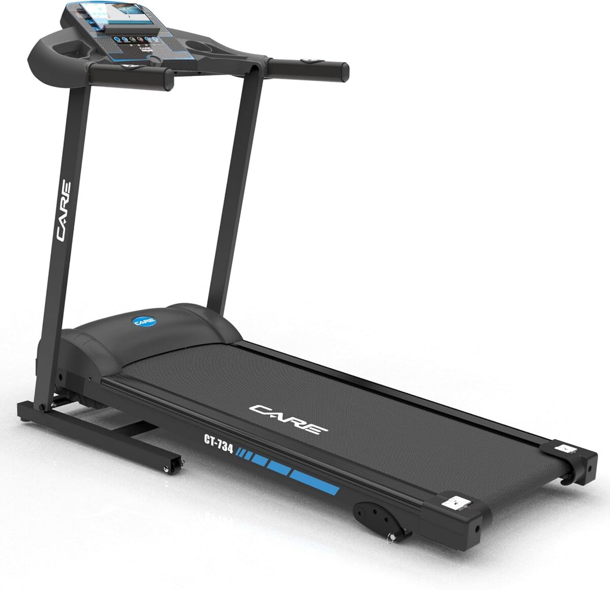 Test du tapis de course connecté bleu Care Fitness - nouvelle version