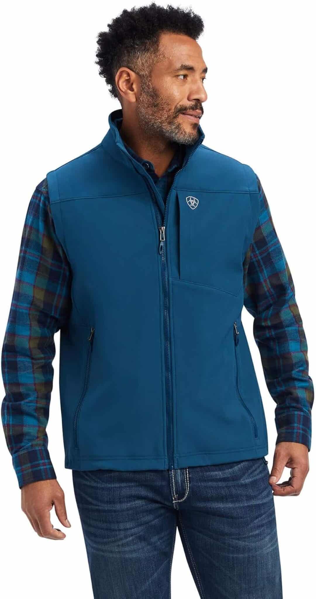 Test : gilet softshell Ariat Logo 2.0, style et confort en bleu majolique
