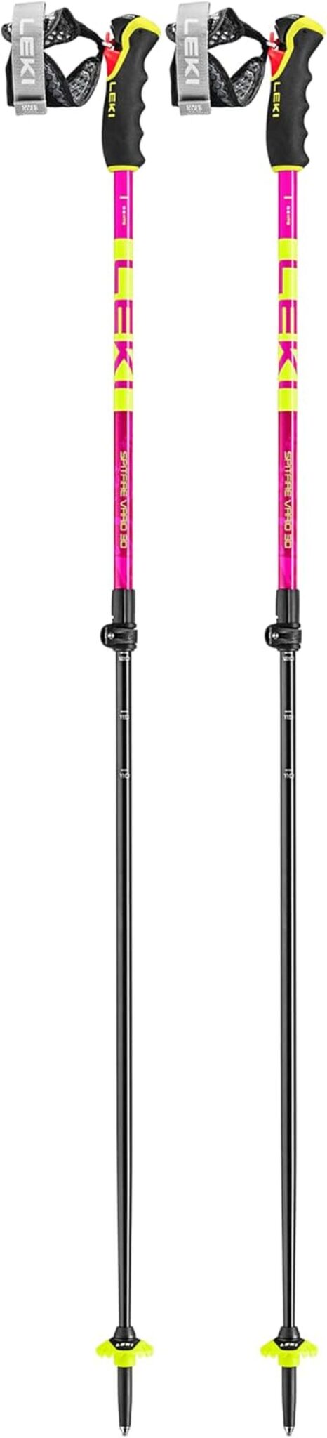 Test des bâtons de ski Leki Spitfire Vario 3D noirs 110-140cm