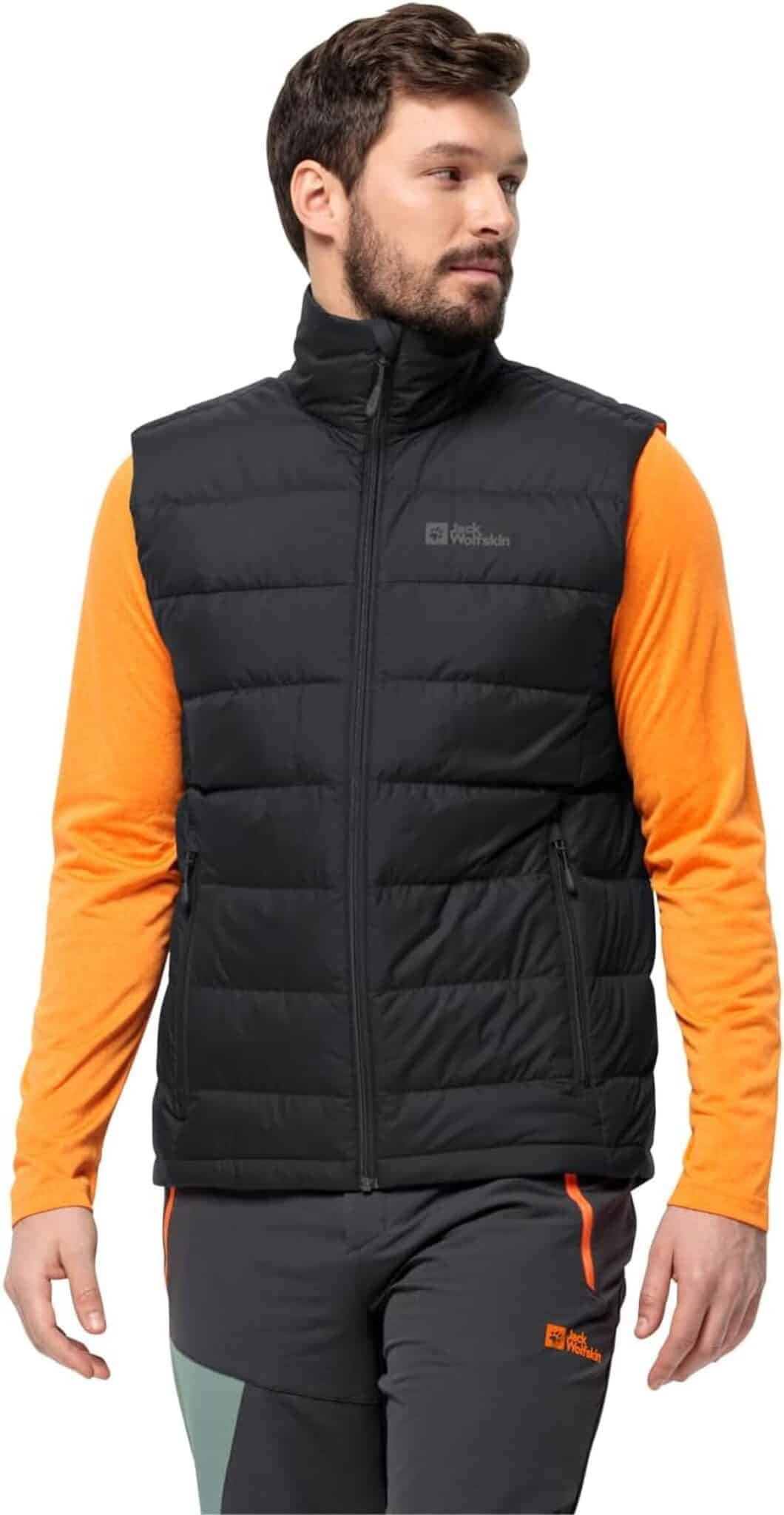 Test : doudoune Jack Wolfskin Ather Down Vest M noir pour homme