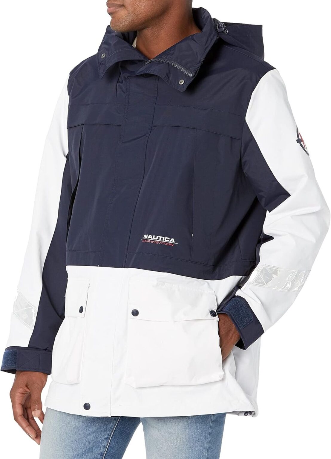 La veste imperméable sable mixte en polyester recyclé by
