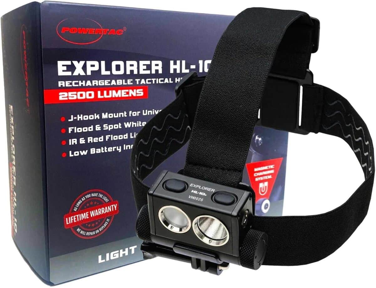Test PowerTac Hl-10 Explorer : lampe frontale multi-usages rechargeable
