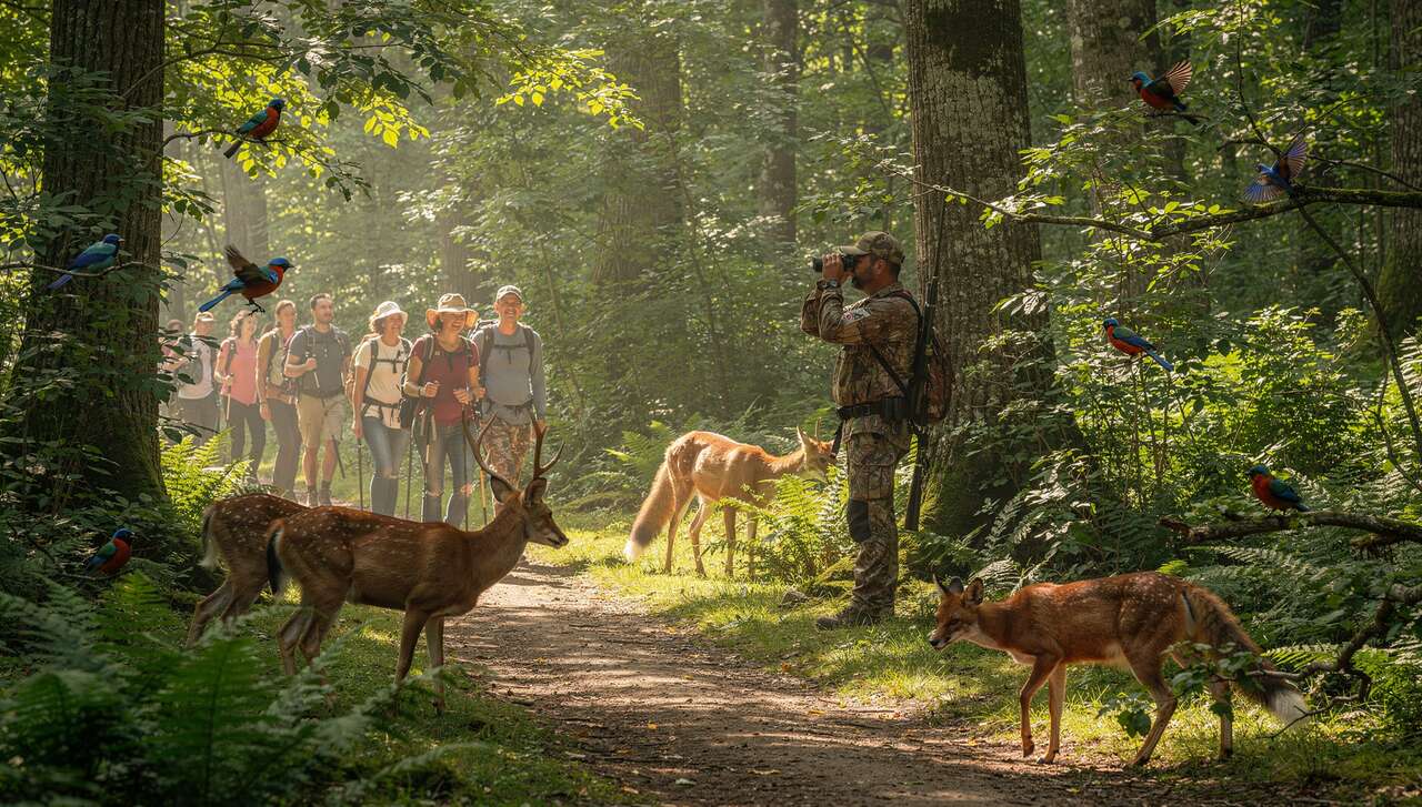 Marcheurs, chasseurs et créatures de la nature : quelles interactions ?