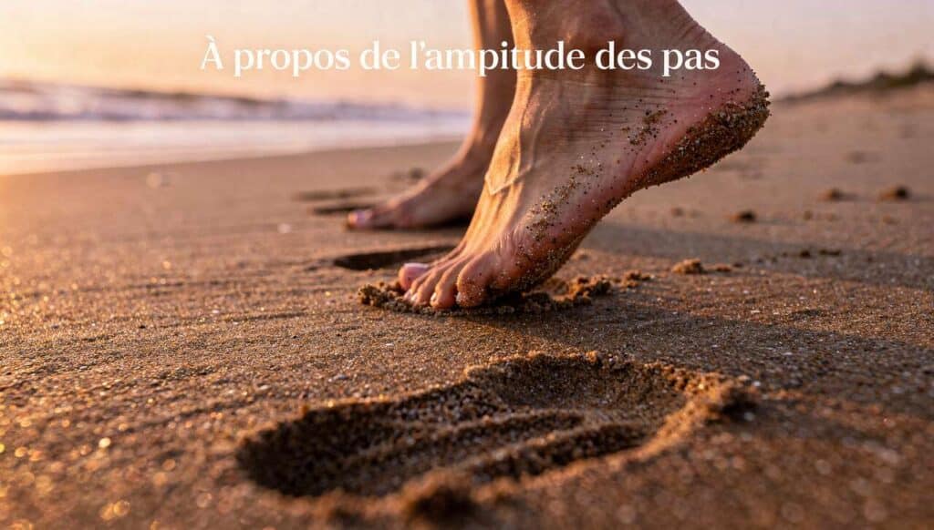 À propos de l'amplitude des pas