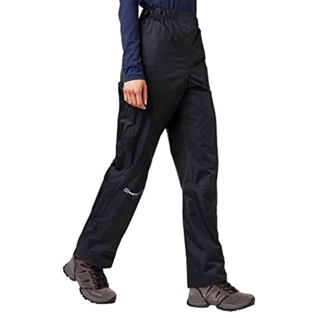 Test du pantalon imperméable Berghaus 432908B50 femme noir taille XL