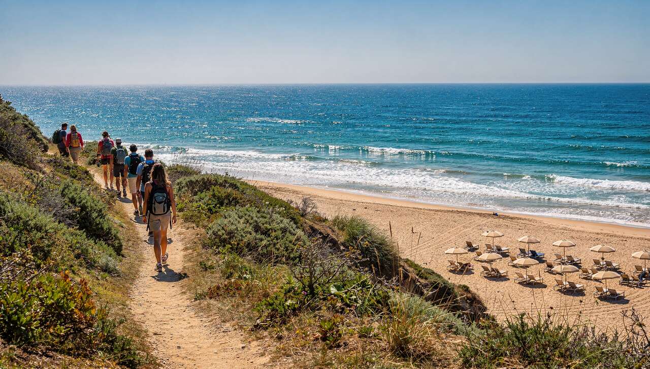 Combiner randonnée et détente au soleil