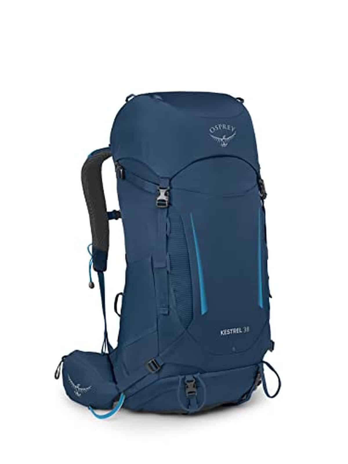 Revue du sac à dos Osprey Kestrel 38L, couleur bleu atlas